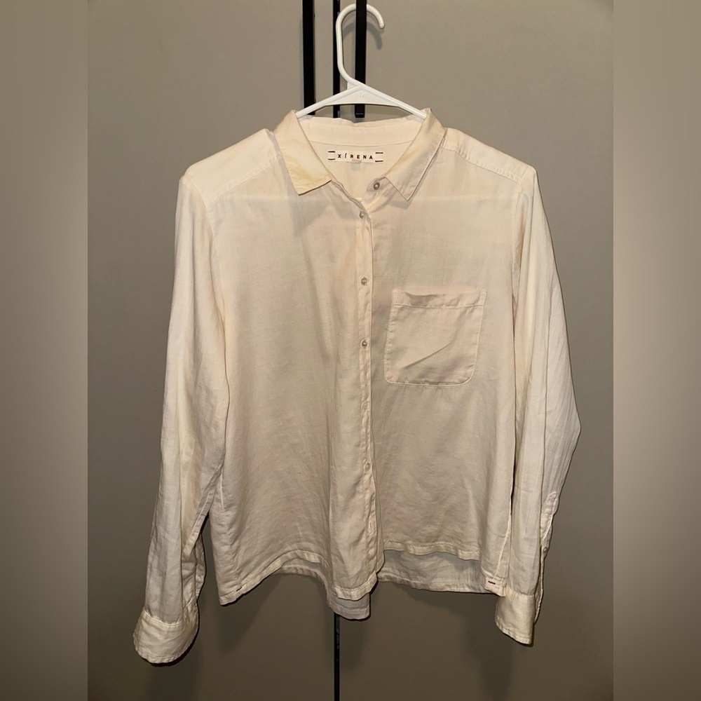 Xirena 100% Cotton Shirt with one pocket size XS